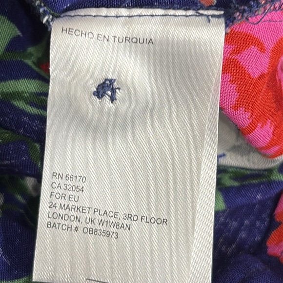 Anthropologie Maeve Bateau Buttondown Tie Front Shirt in Blue - Size 4 - Picture 9 of 9